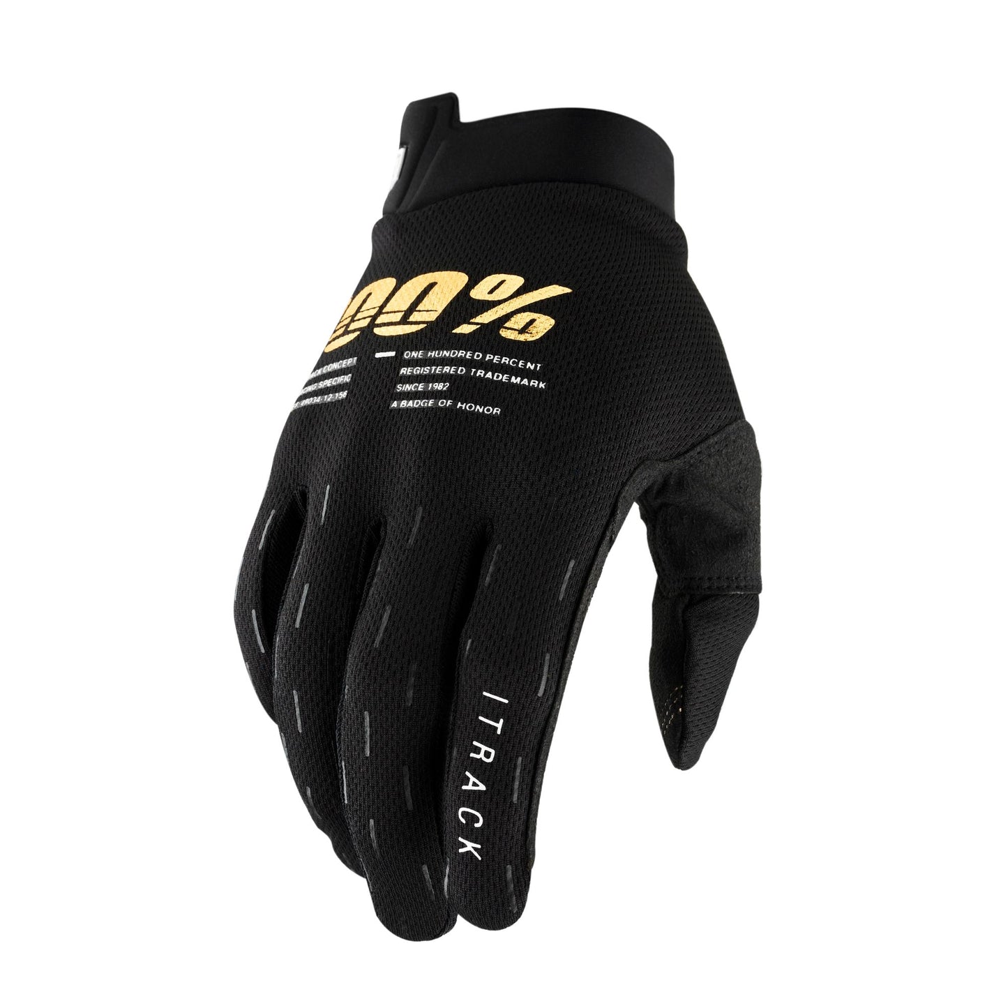 100% Itrack Gloves-S-Black-BRINK