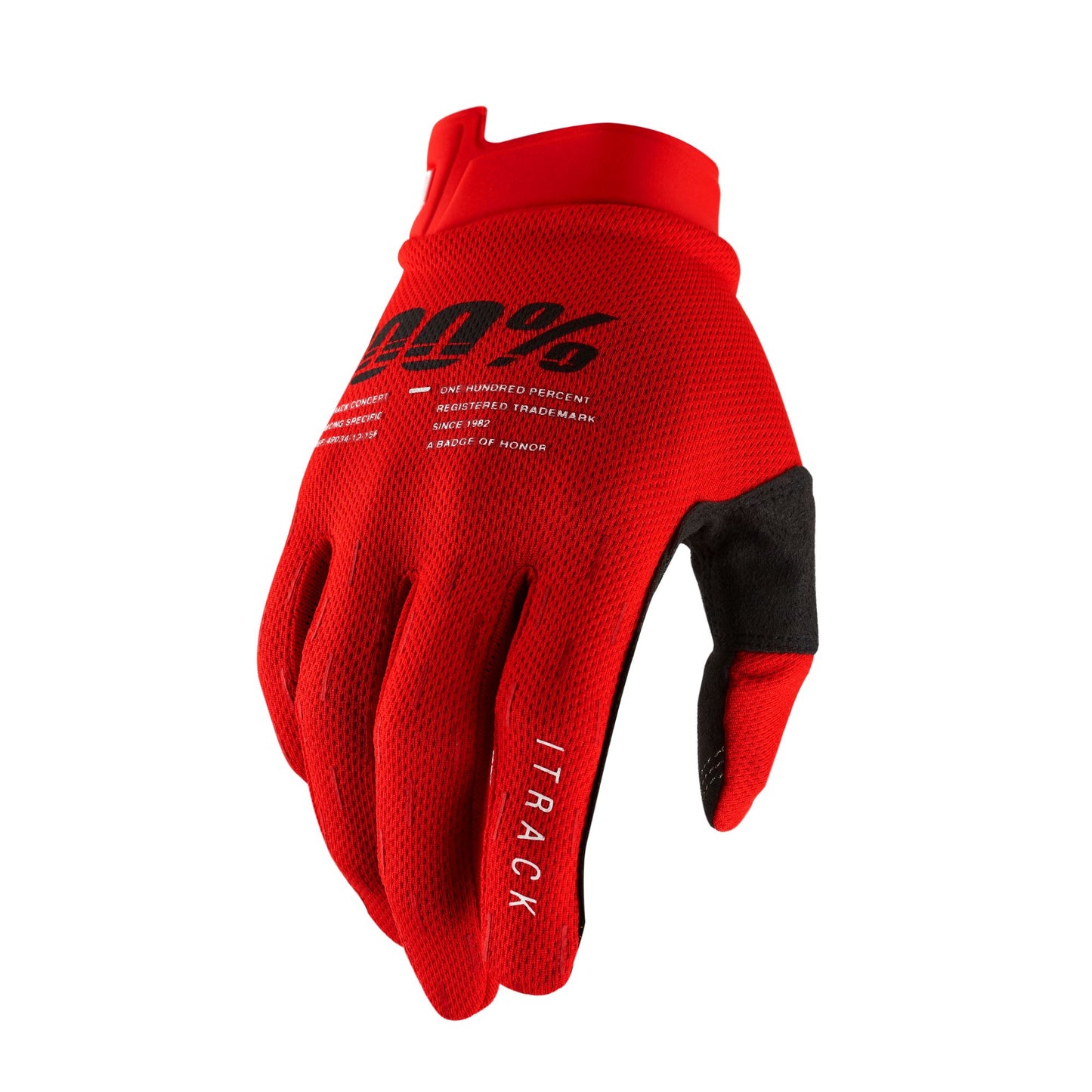 100% Itrack Gloves-S-Red-BRINK