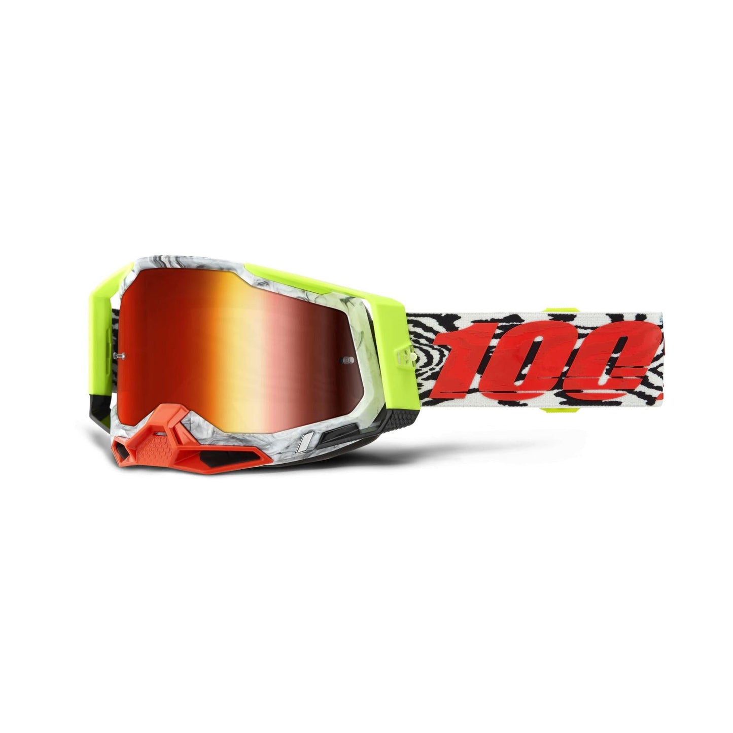 100% Racecraft 2 Goggles-Engal-Mirror Red Lens-BRINK