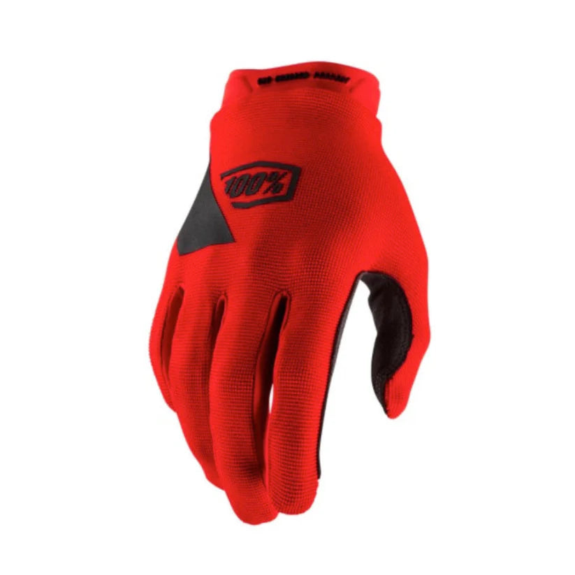 100% Ridecamp Gel Gloves-S-Red-BRINK