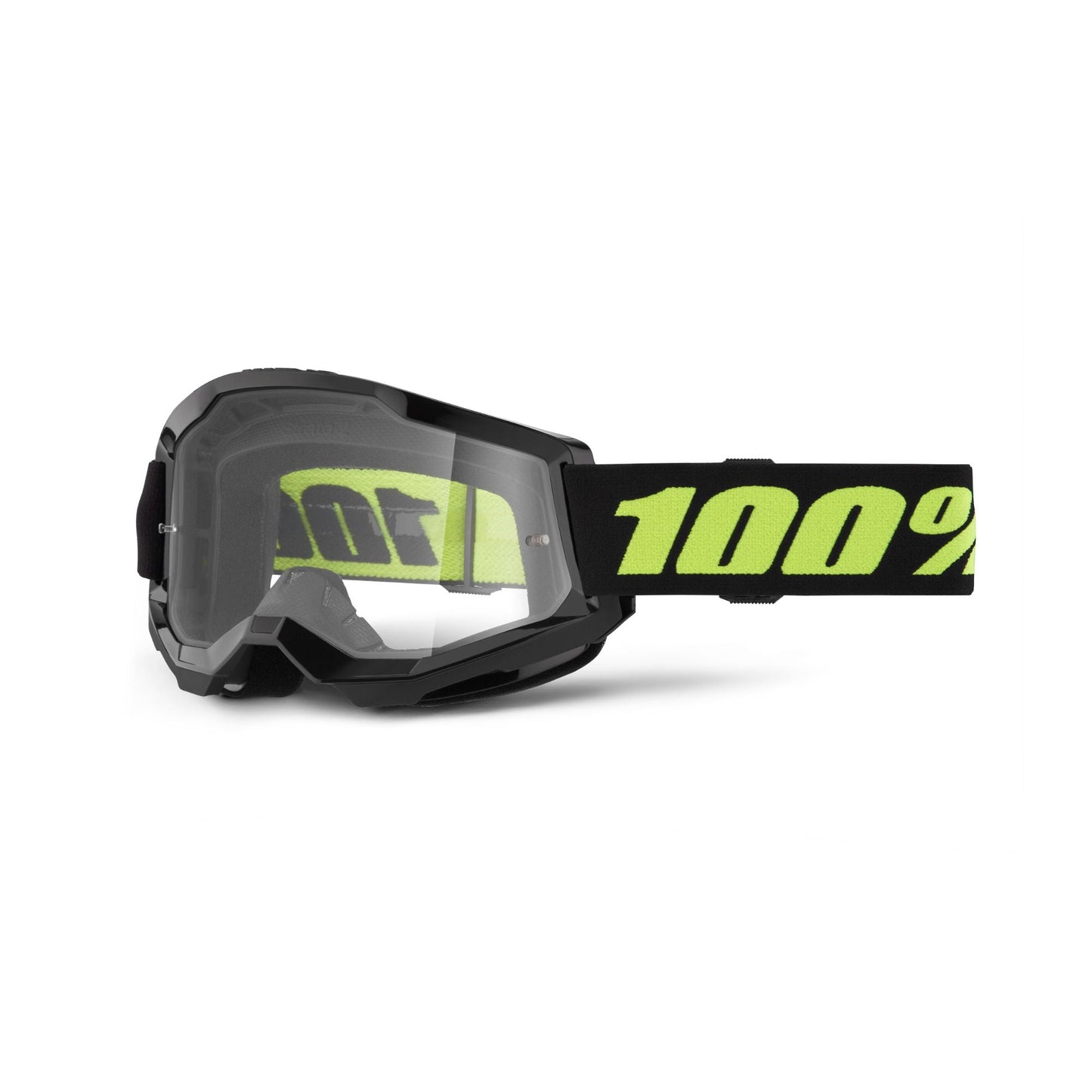 100% Strata 2 Goggles-Solar Eclipse-Clear Lens-BRINK