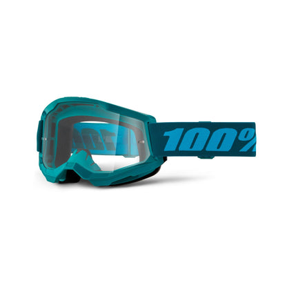 100% Strata 2 Goggles-Stone-Clear Lens-BRINK