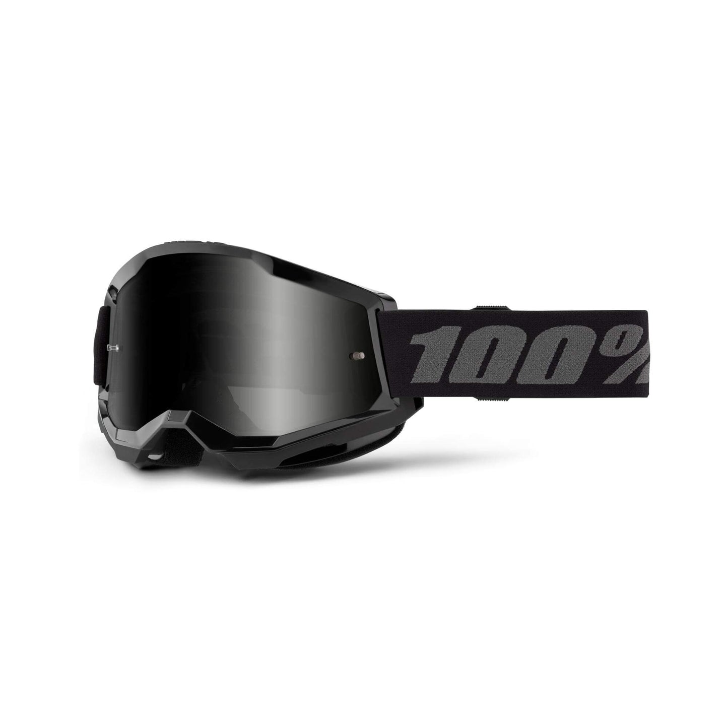 100% Strata 2 Sand Goggles-Black-Smoke Lens-BRINK