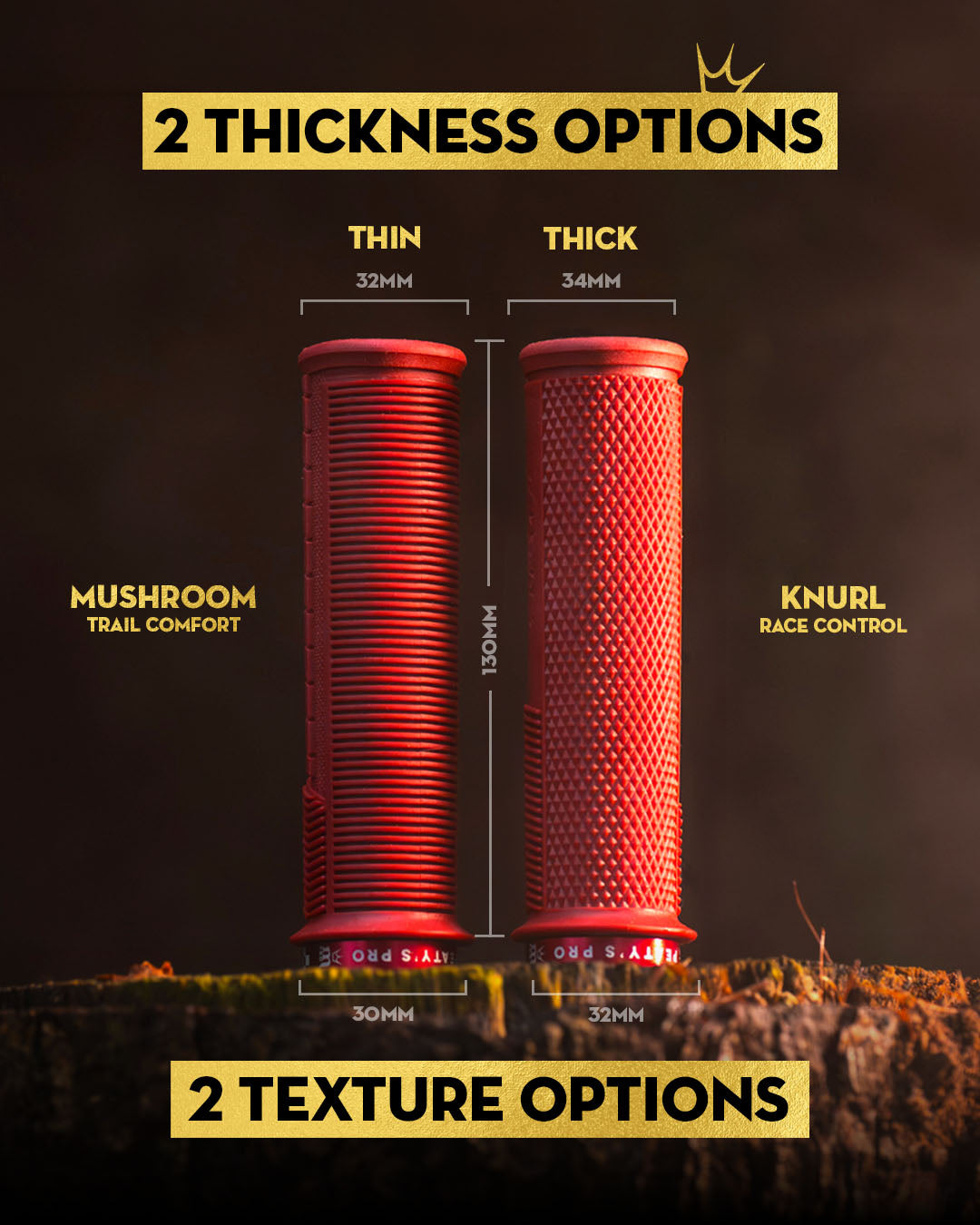 Knurl Or Mushroom Feel