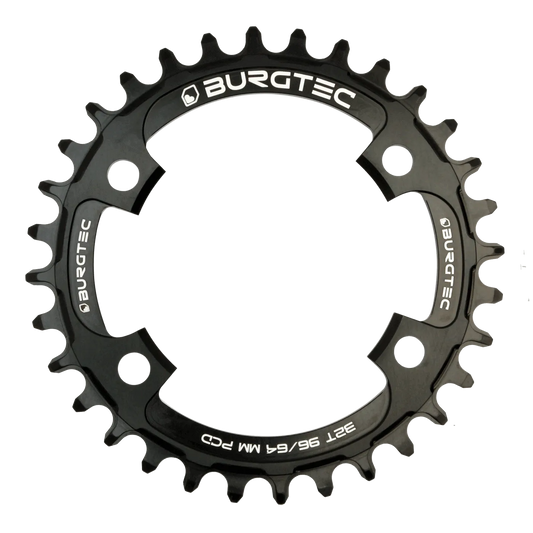 Burgtec 4-bolt 96/64mm PCD Thick Thin Chainring