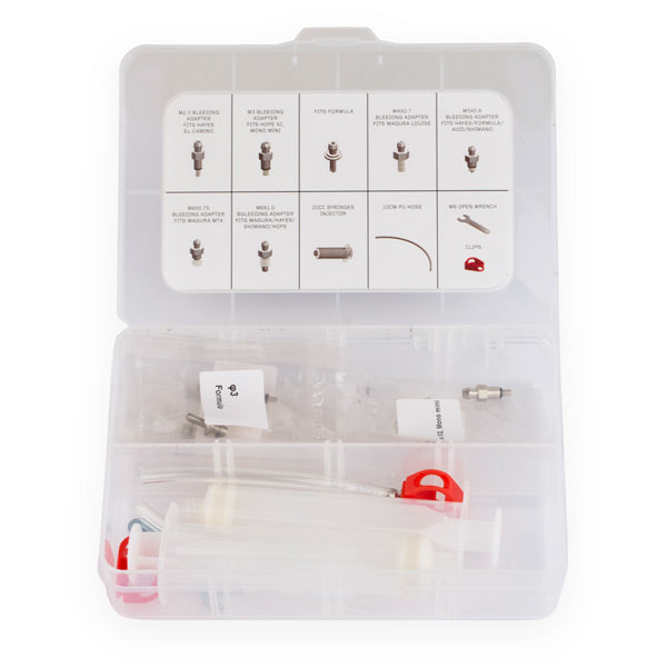 Aztec Universal Bleed Kit with Syringe and Nipples to Suit Most Brands-BRINK