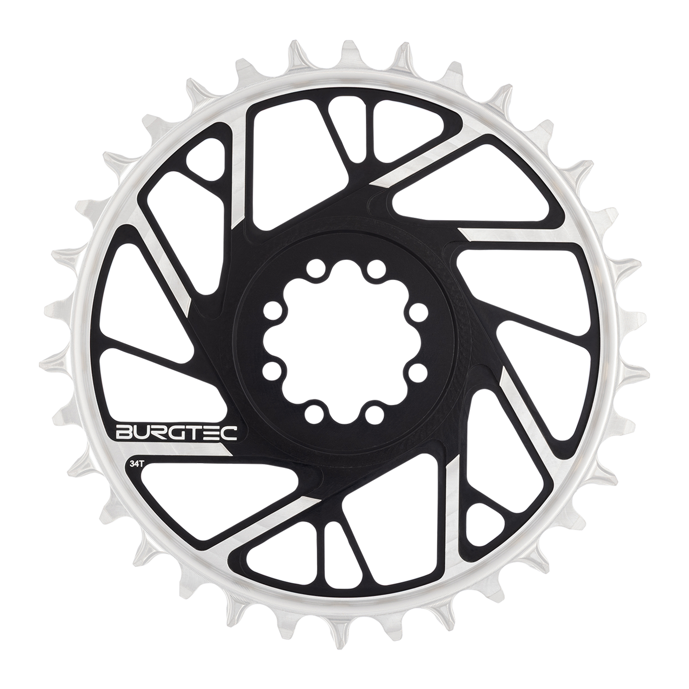 Burgtec 3mm Offset Thick Thin Chainring for SRAM 8-Bolt-BRINK