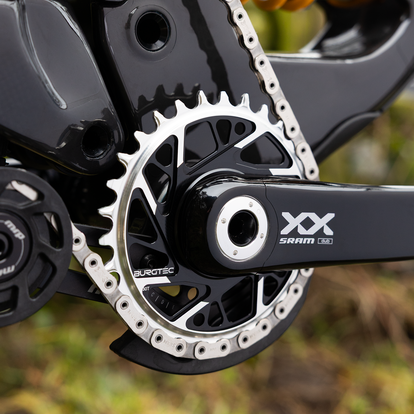 Burgtec 3mm Offset Thick Thin Chainring for SRAM 8-Bolt-BRINK
