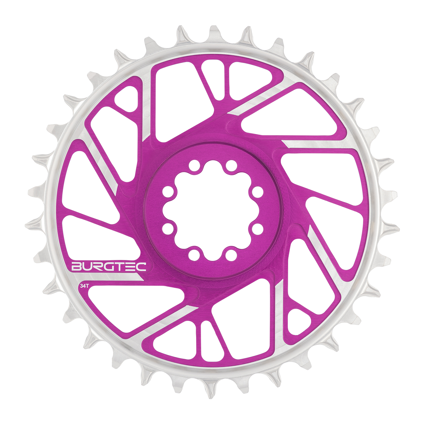 Burgtec 3mm Offset Thick Thin Chainring for SRAM 8-Bolt-BRINK