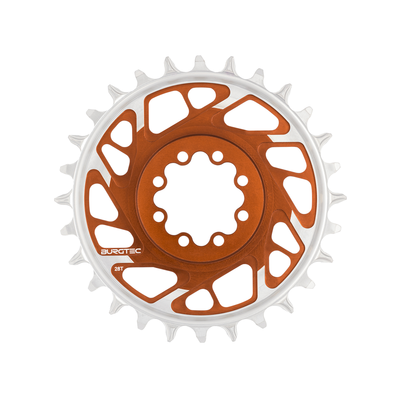 Burgtec 3mm Offset Thick Thin Chainring for SRAM 8-Bolt-BRINK