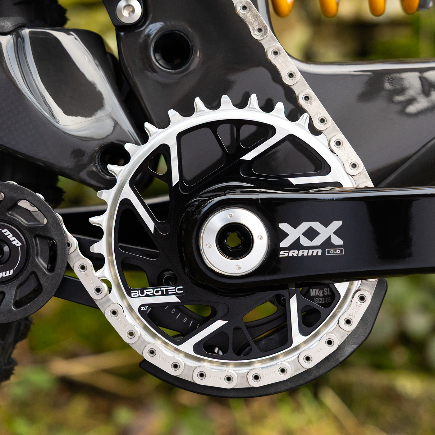 Burgtec 3mm Offset Thick Thin Chainring for SRAM 8-Bolt-BRINK