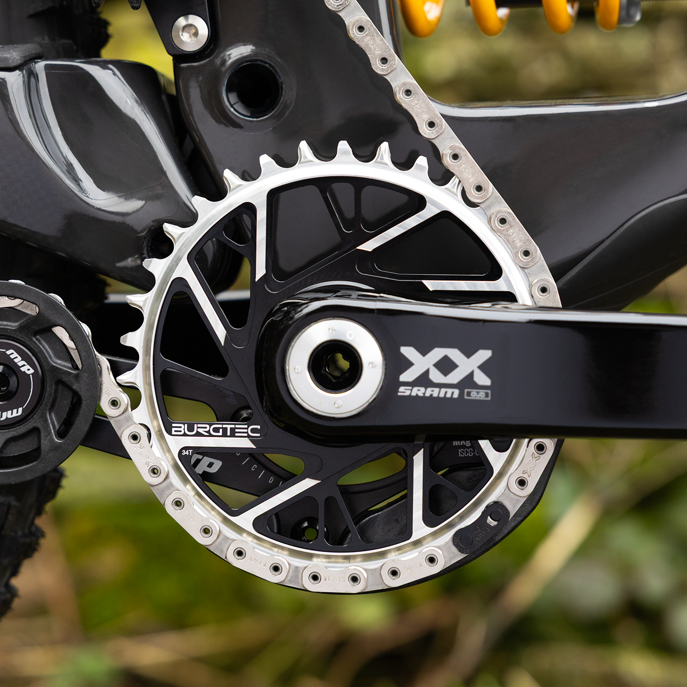 Burgtec 3mm Offset Thick Thin Chainring for SRAM 8-Bolt-BRINK