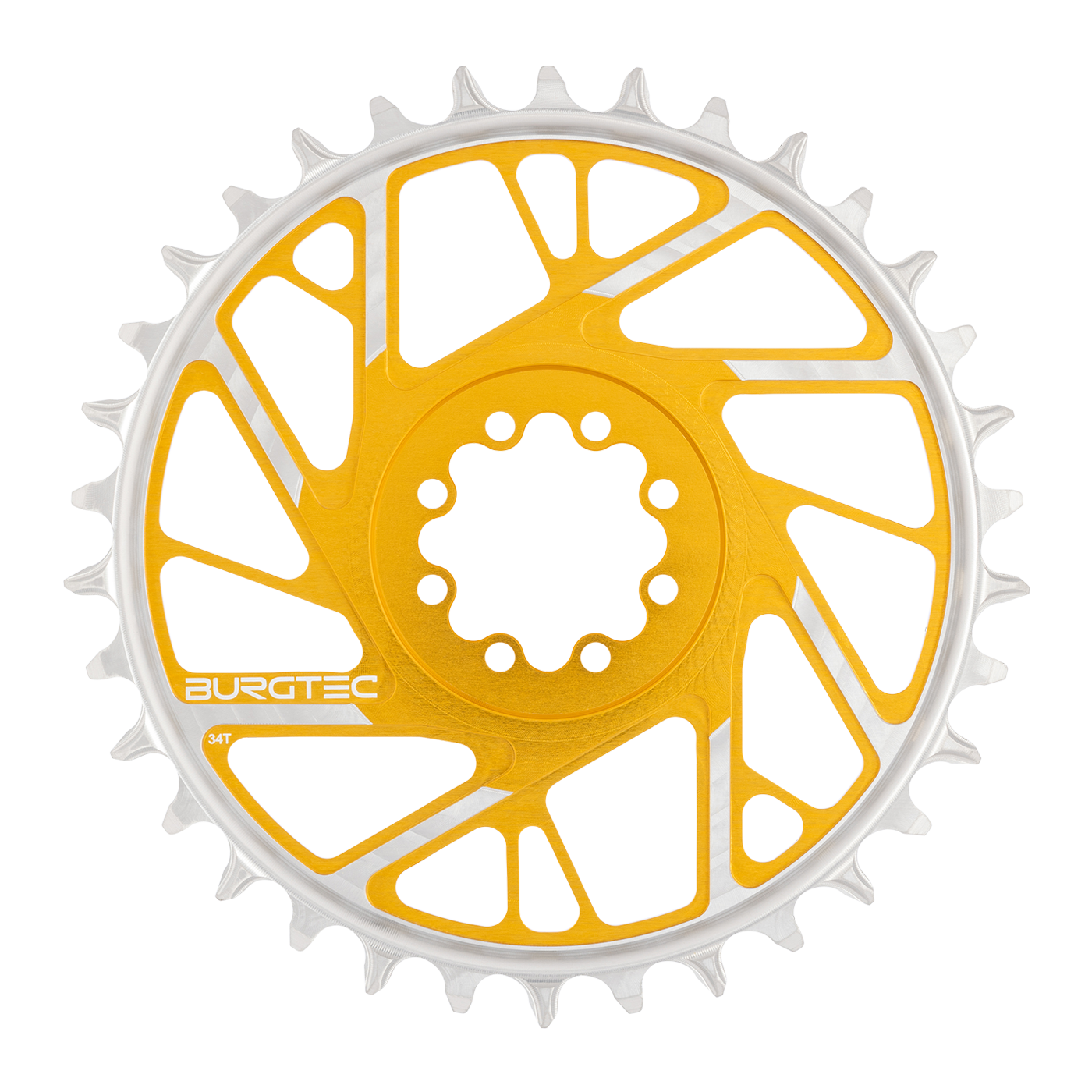 Burgtec 3mm Offset Thick Thin Chainring for SRAM 8-Bolt-BRINK