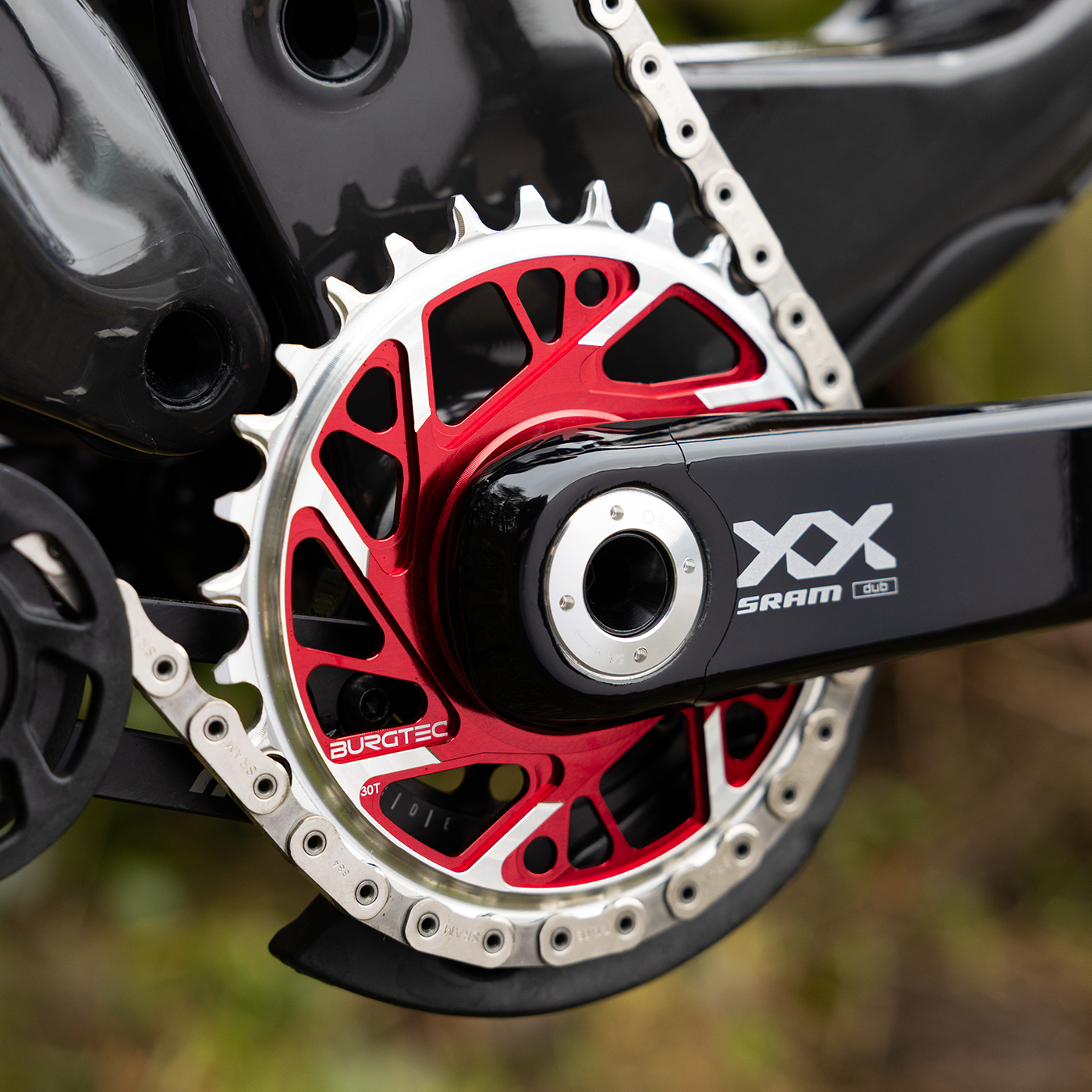 Burgtec 3mm Offset Thick Thin Chainring for SRAM 8-Bolt-BRINK