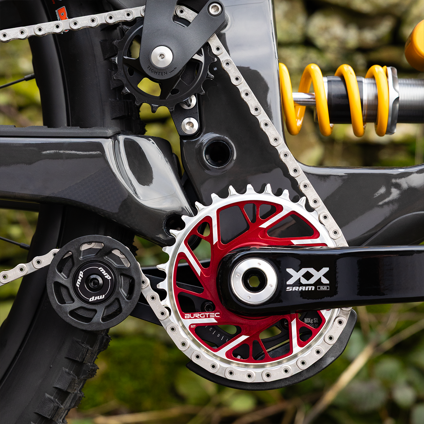 Burgtec 3mm Offset Thick Thin Chainring for SRAM 8-Bolt-BRINK