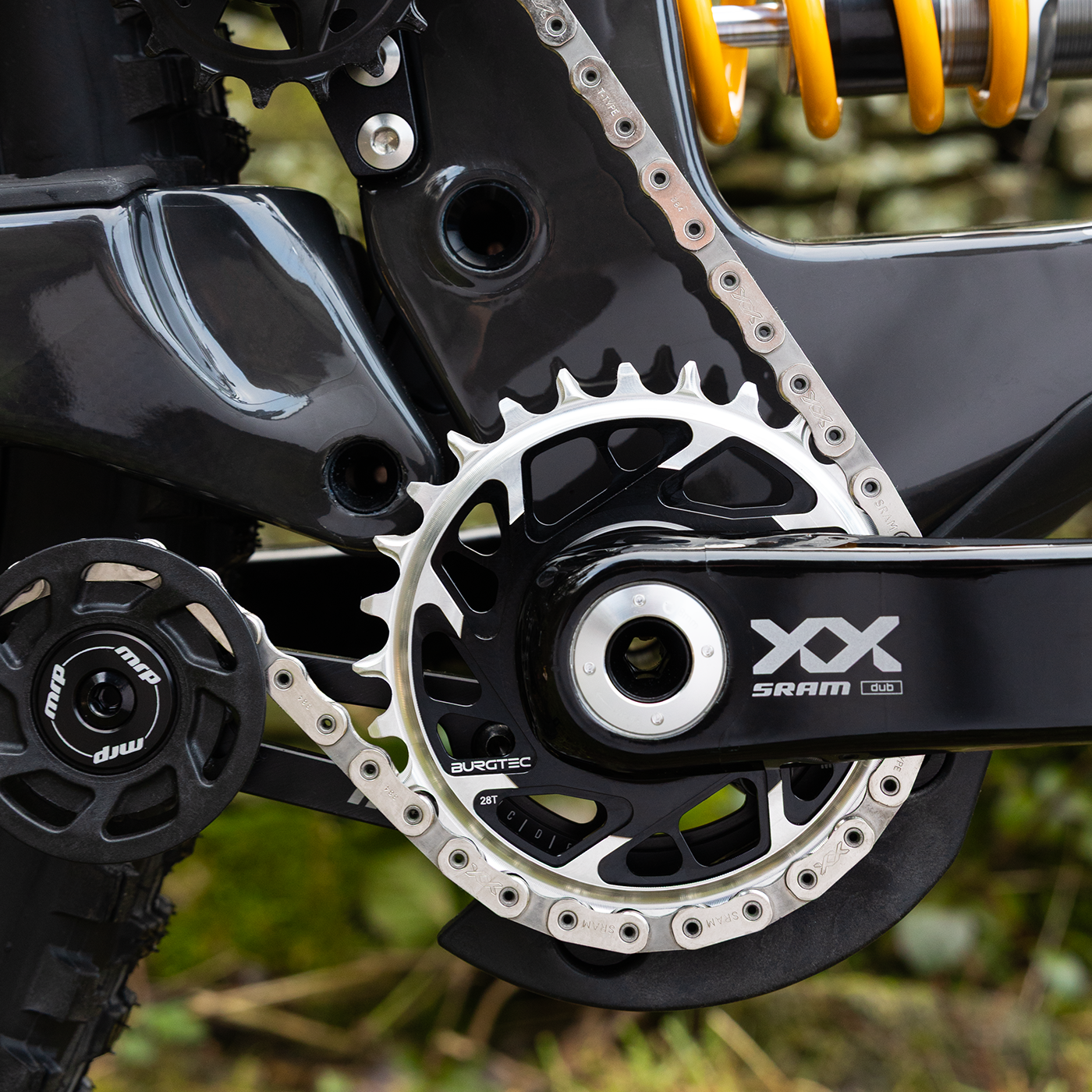 Burgtec 3mm Offset Thick Thin Chainring for SRAM 8-Bolt-BRINK