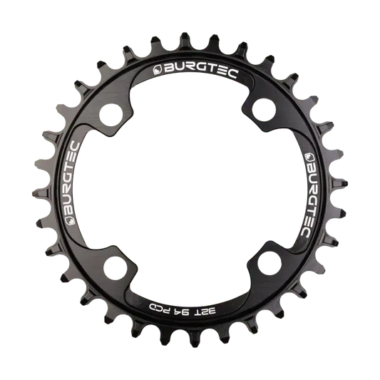 Burgtec 4-bolt 104mm BCD Thick Thin Chainring-30T-Burgtec Black-BRINK