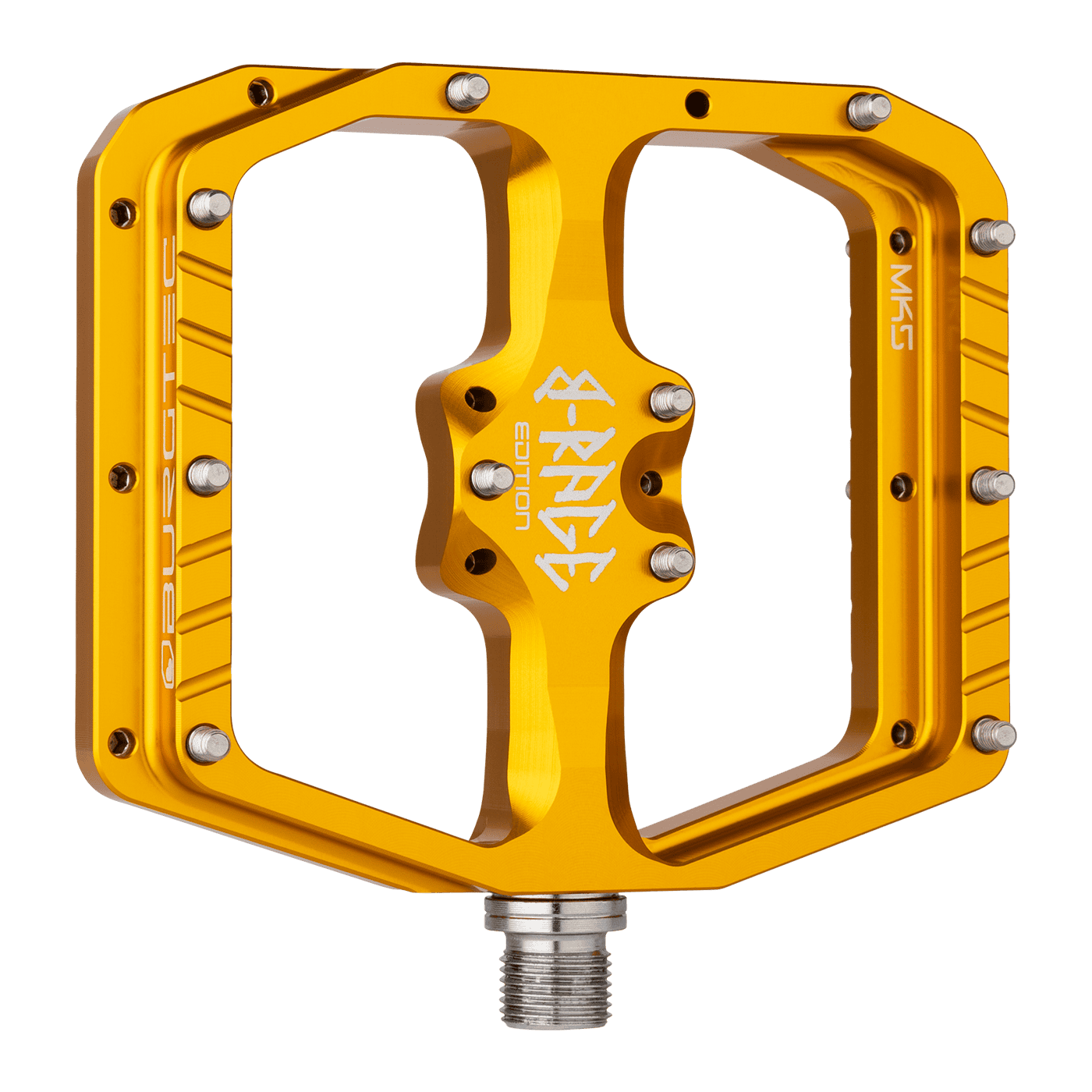 Burgtec B-Rage Penthouse Flat MK5 Pedals-Bullion Gold-BRINK