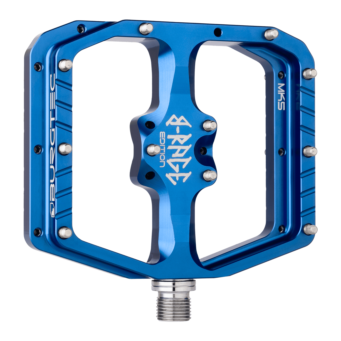 Burgtec B-Rage Penthouse Flat MK5 Pedals-Deep Blue-BRINK