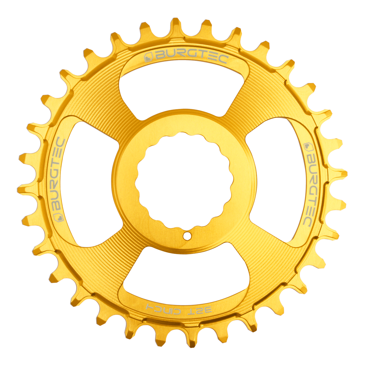 Burgtec Cinch Thick Thin Chainring-28T-Bullion Gold-BRINK