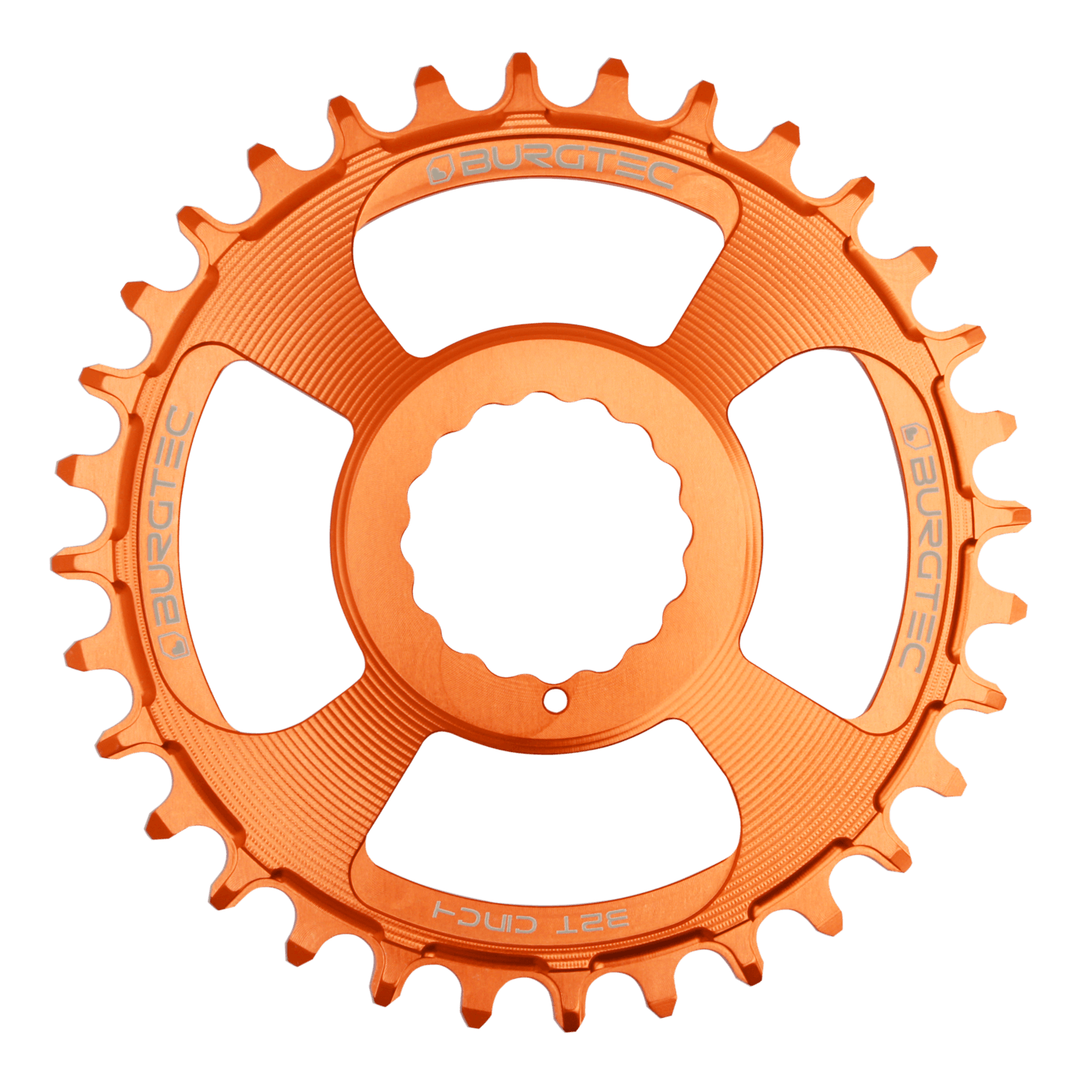 Burgtec Cinch Thick Thin Chainring-28T-Iron Bro Orange-BRINK