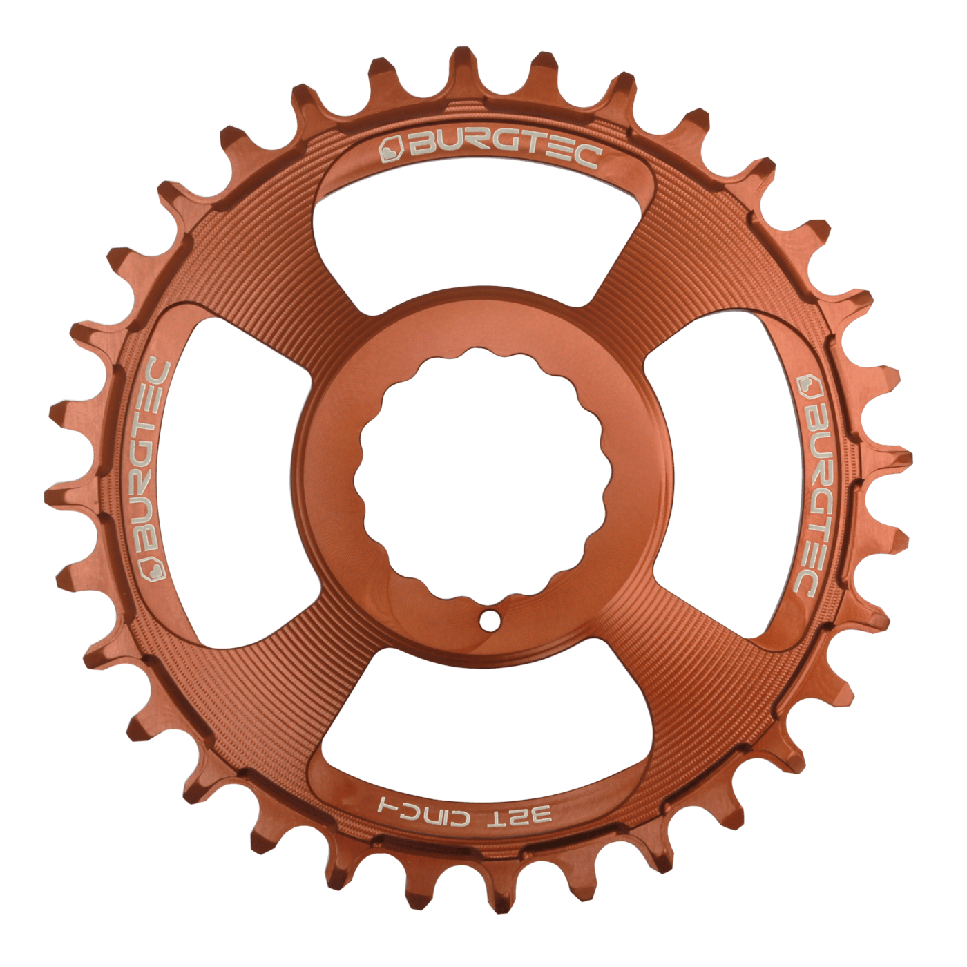 Burgtec Cinch Thick Thin Chainring-28T-Kash Bronze-BRINK