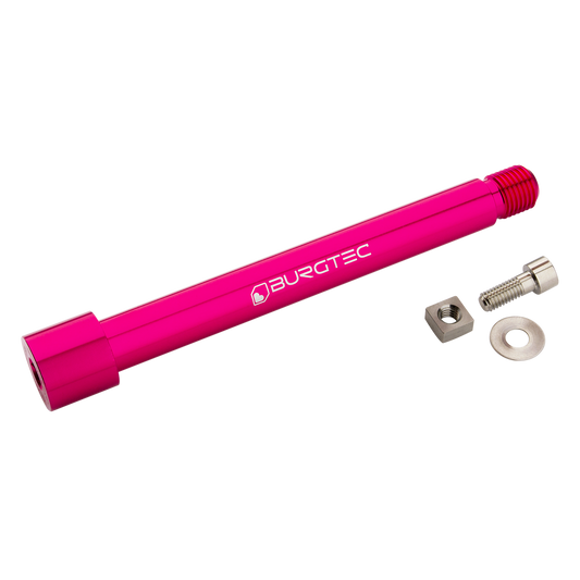 Burgtec Fox Boost 2021+ Fork Axle-Toxic Barbie Pink-BRINK