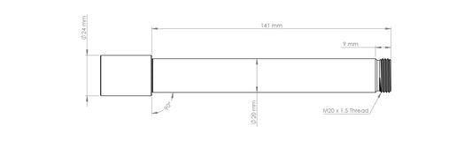 Burgtec Öhlins DH38 Fork Axle-BRINK