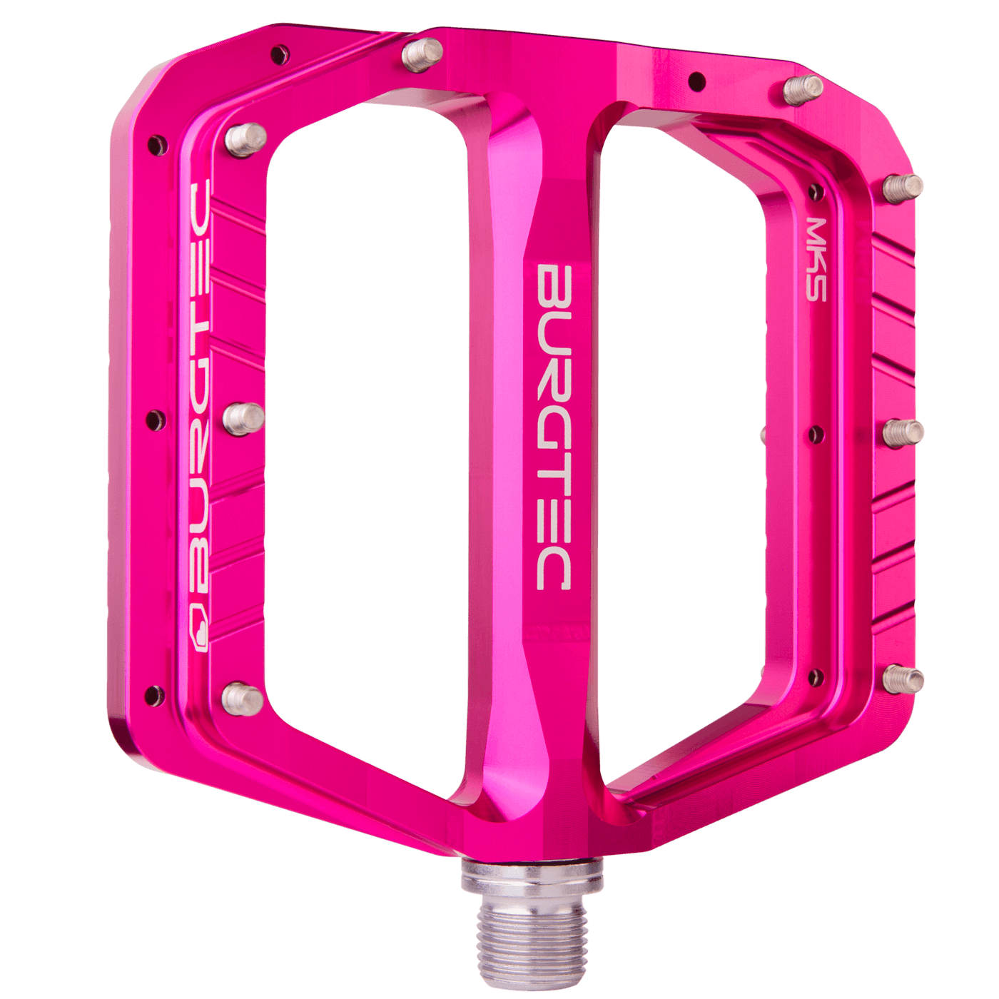 Burgtec Penthouse Flat MK5 Pedals-Toxic Barbie Pink-BRINK