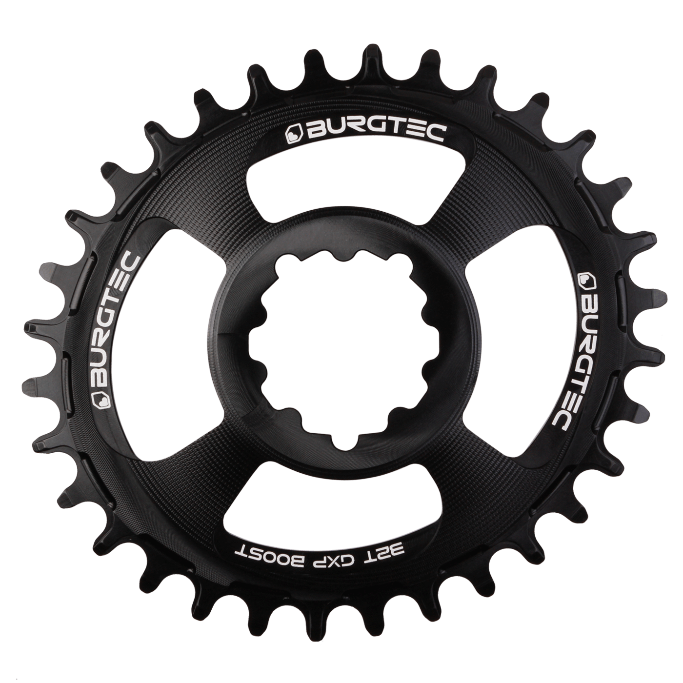 Burgtec SRAM Oval Thick Thin Chainring-30T-Burgtec Black-Boost 3mm-BRINK