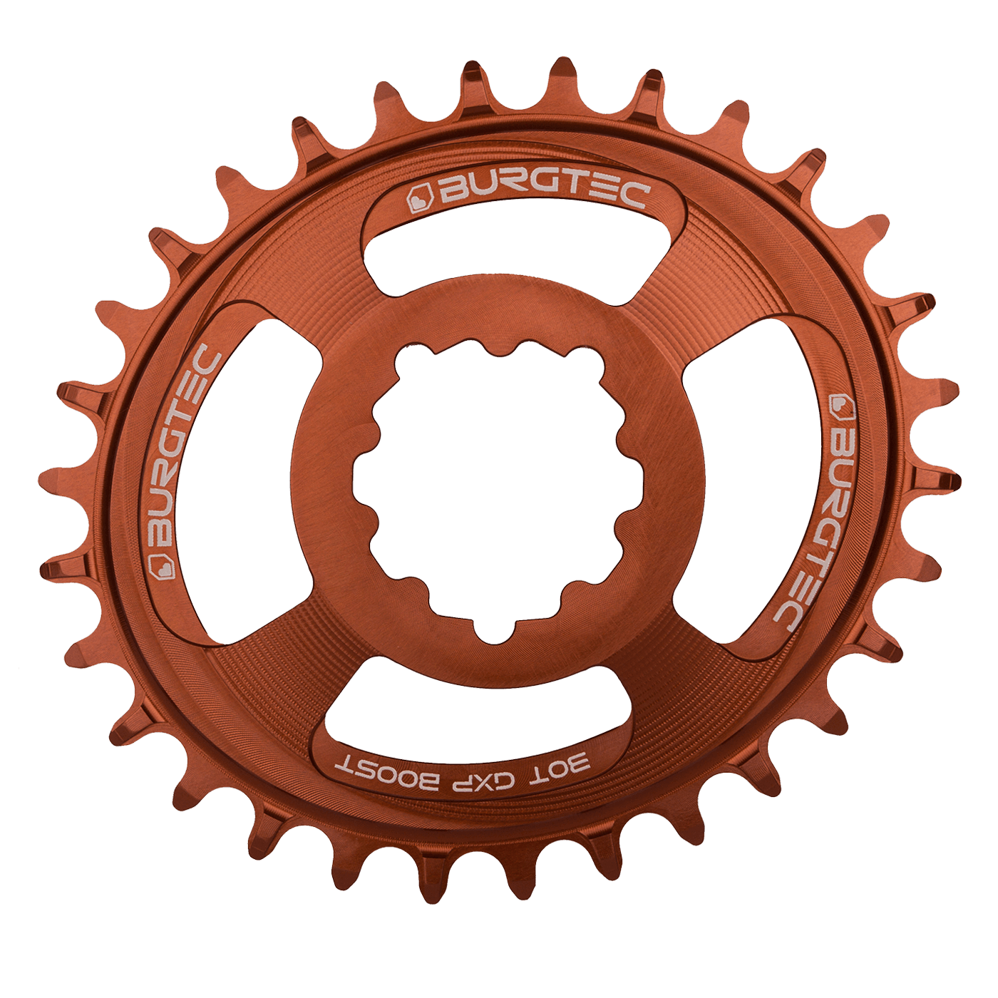 Burgtec SRAM Oval Thick Thin Chainring-30T-Kash Bronze-Boost 3mm-BRINK