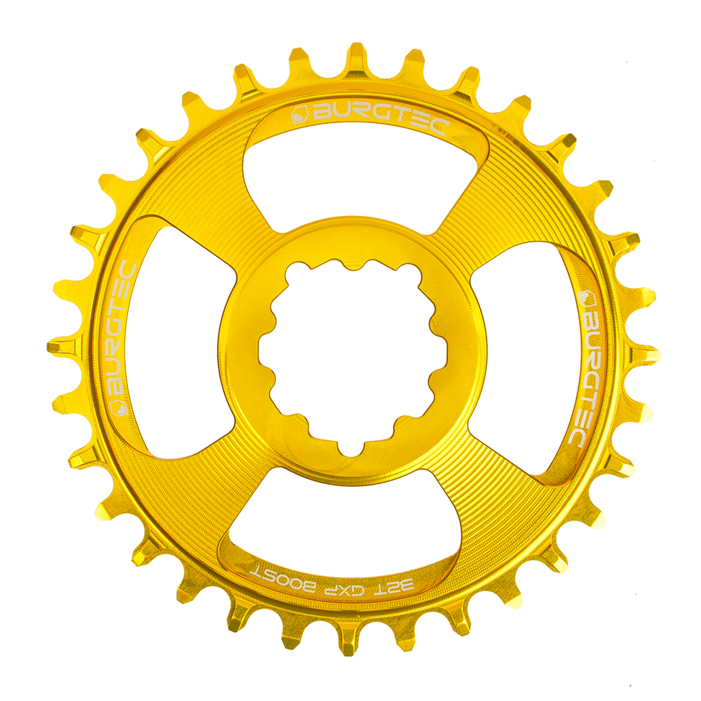 Burgtec SRAM Thick Thin Chainring-28T-Bullion Gold-3mm Boost-BRINK