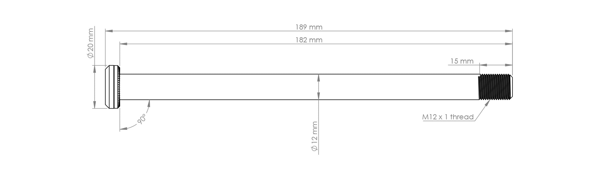 Burgtec Santa Cruz V10 182mm Rear Axle-BRINK