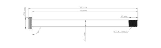 Burgtec Santa Cruz V10 182mm Rear Axle-BRINK