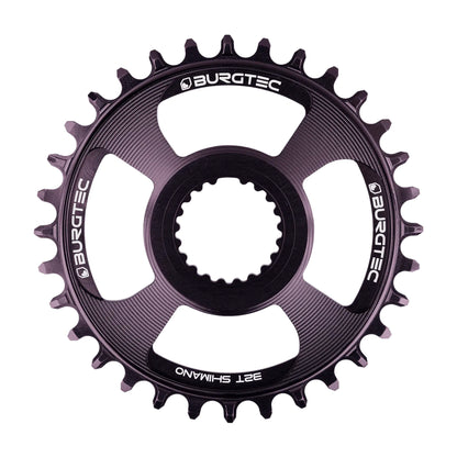 Burgtec Shimano Direct Mount Thick Thin Chainring LTD-30T-Black Sapphire-BRINK