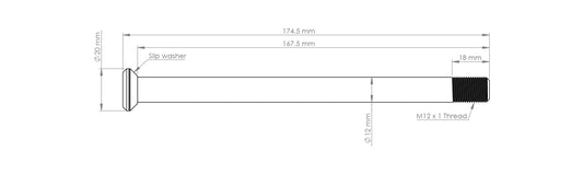 Burgtec Specialized 174.5mm Rear Axle-BRINK