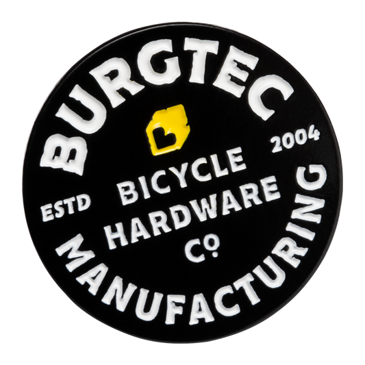 Burgtec Stamp Pin Badge-BRINK