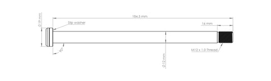 Burgtec Trek 184.5mm Rear Axle-BRINK