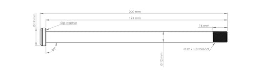 Burgtec Trek Session 194mm Rear Axle-BRINK