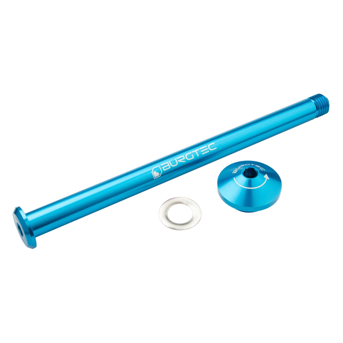 Burgtec Yeti Rear Axle-171mm-Colorado Blue-BRINK