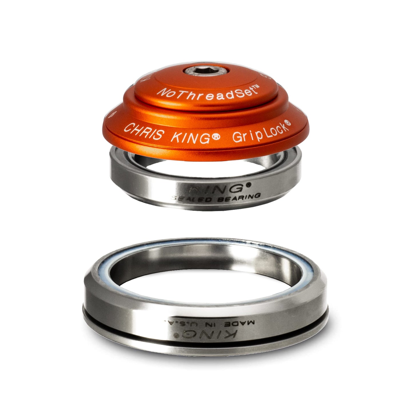 Chris King Dropset 2 Headset-IS42/28.6 - IS52/40-Matte Mango-Ceramic Bearings-BRINK