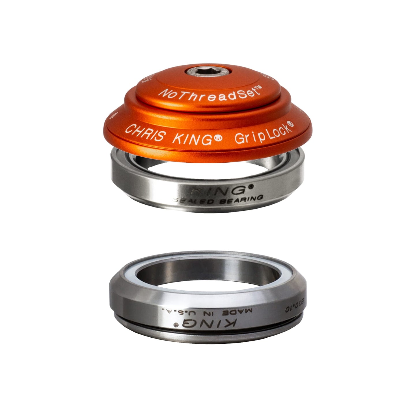 Chris King Dropset 4 Headset-IS42/28.6 - IS42/30-Matte Mango-Ceramic Bearings-BRINK