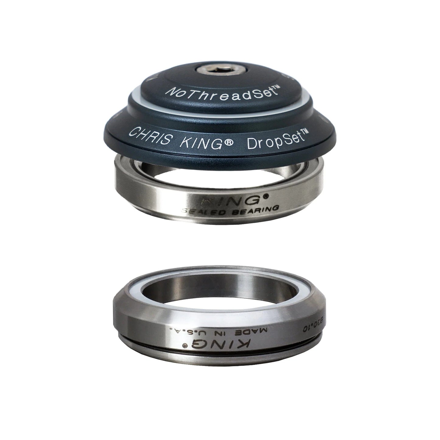 Chris King Dropset 4 Headset-IS42/28.6 - IS42/30-Midnight-Ceramic Bearings-BRINK