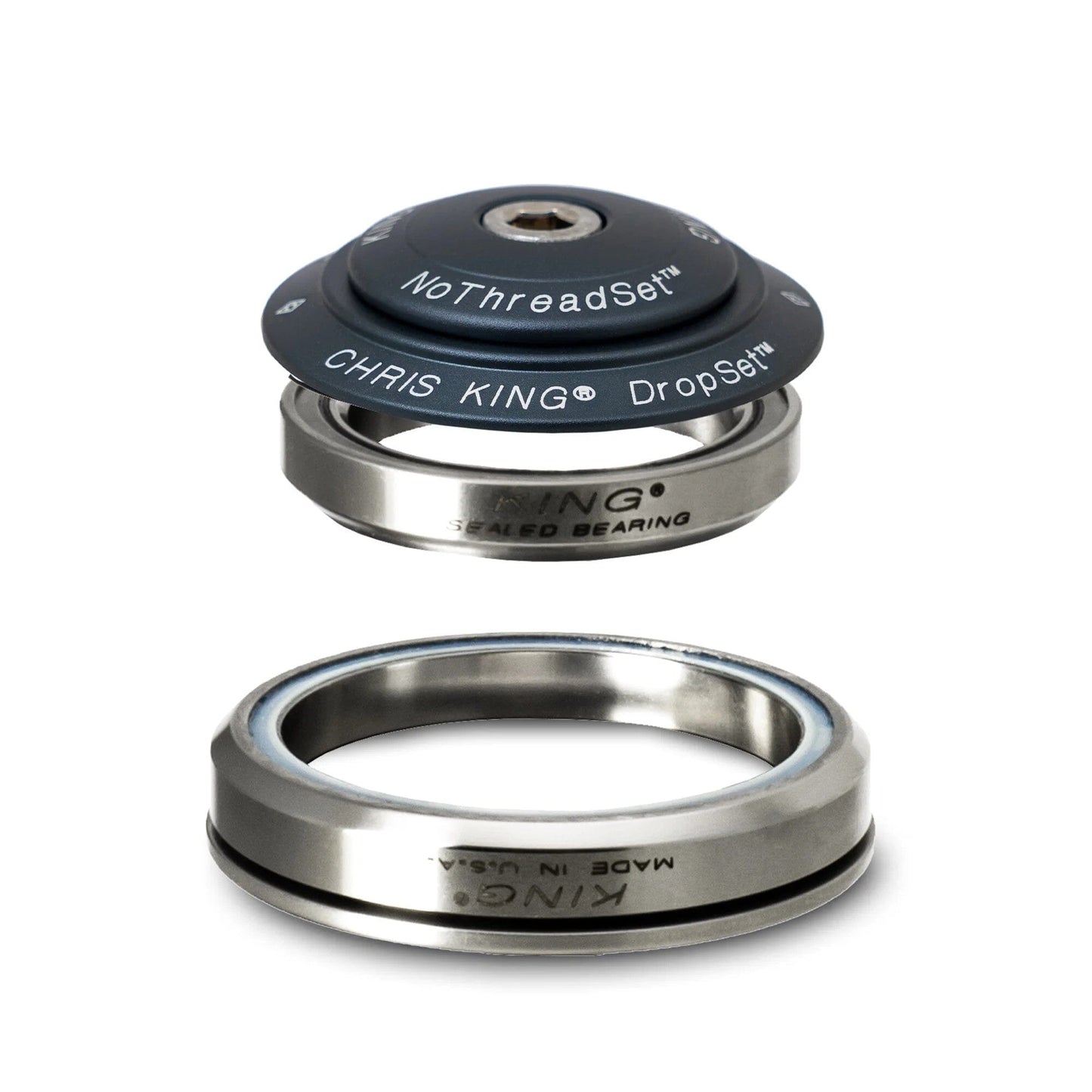 Chris King Dropset 5 Headset-IS42/28.6 - IS52/40-Midnight-Ceramic Bearings-BRINK