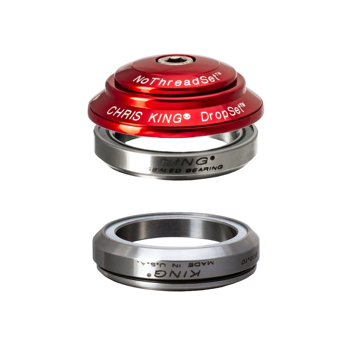 Chris King Dropset 6 Headset-IS41/28.6-IS41/30-Red-BRINK