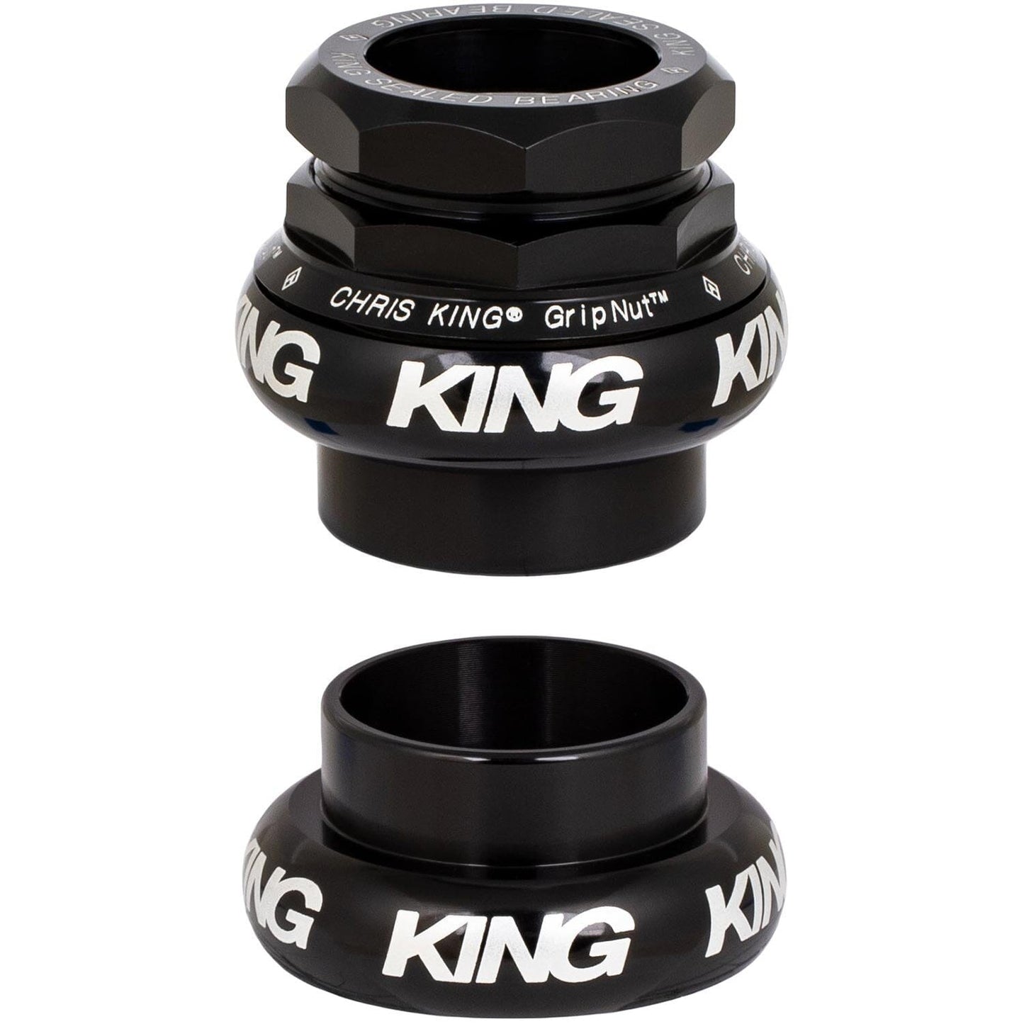 Chris King Gripnut Headset-1-1/8"-Black-BRINK