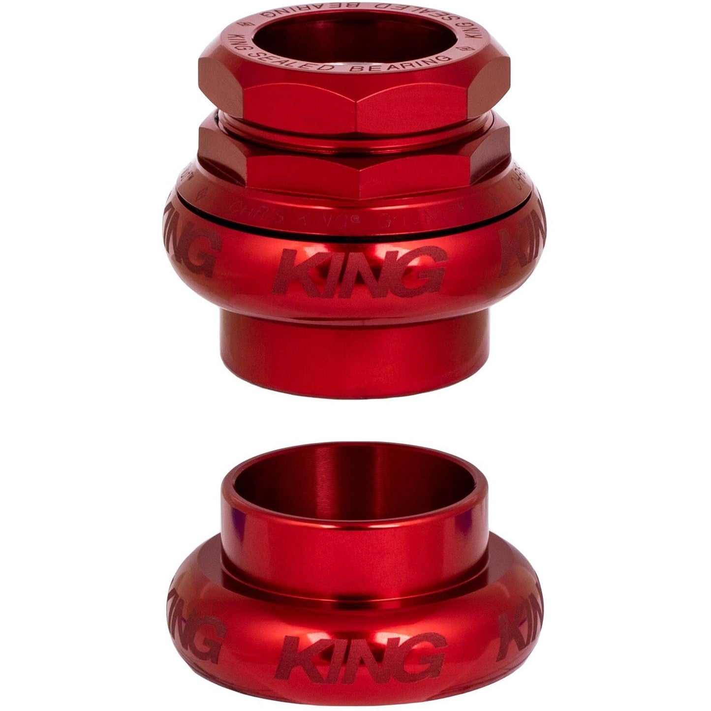 Chris King Gripnut Headset-1-1/8"-Red Sotto Voce-BRINK