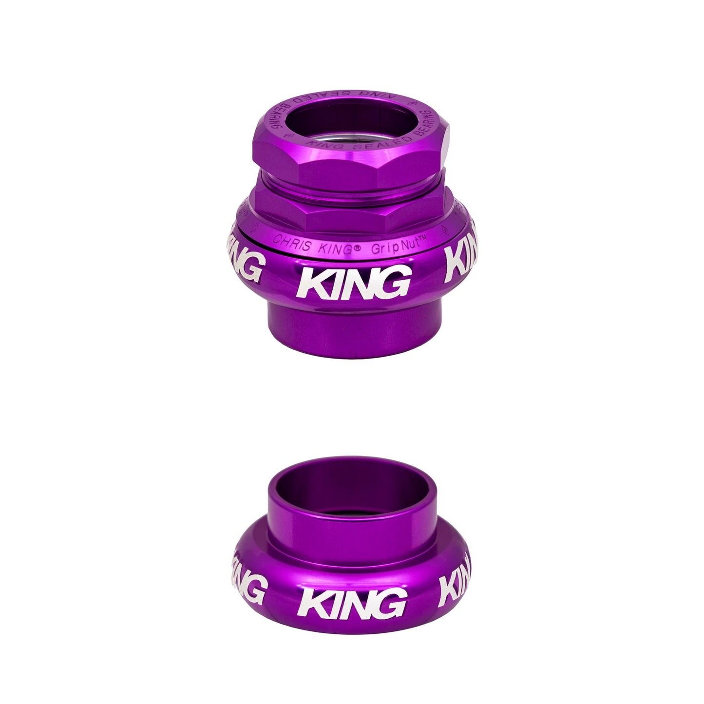 Chris King Gripnut Headset-1"-3D Violet-BRINK