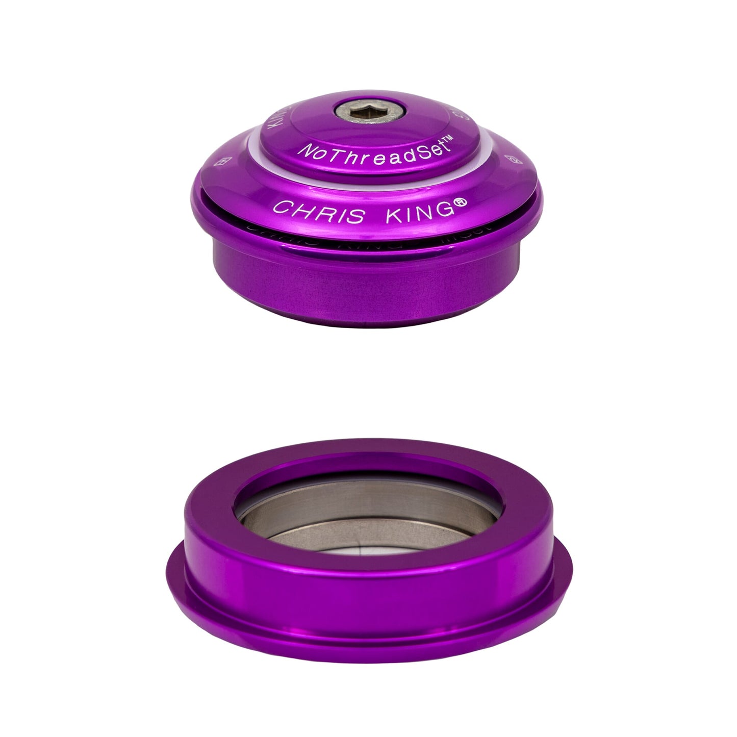 Chris King Inset 2 Headset-ZS44/28.6-ZS56/40-3D Violet-BRINK