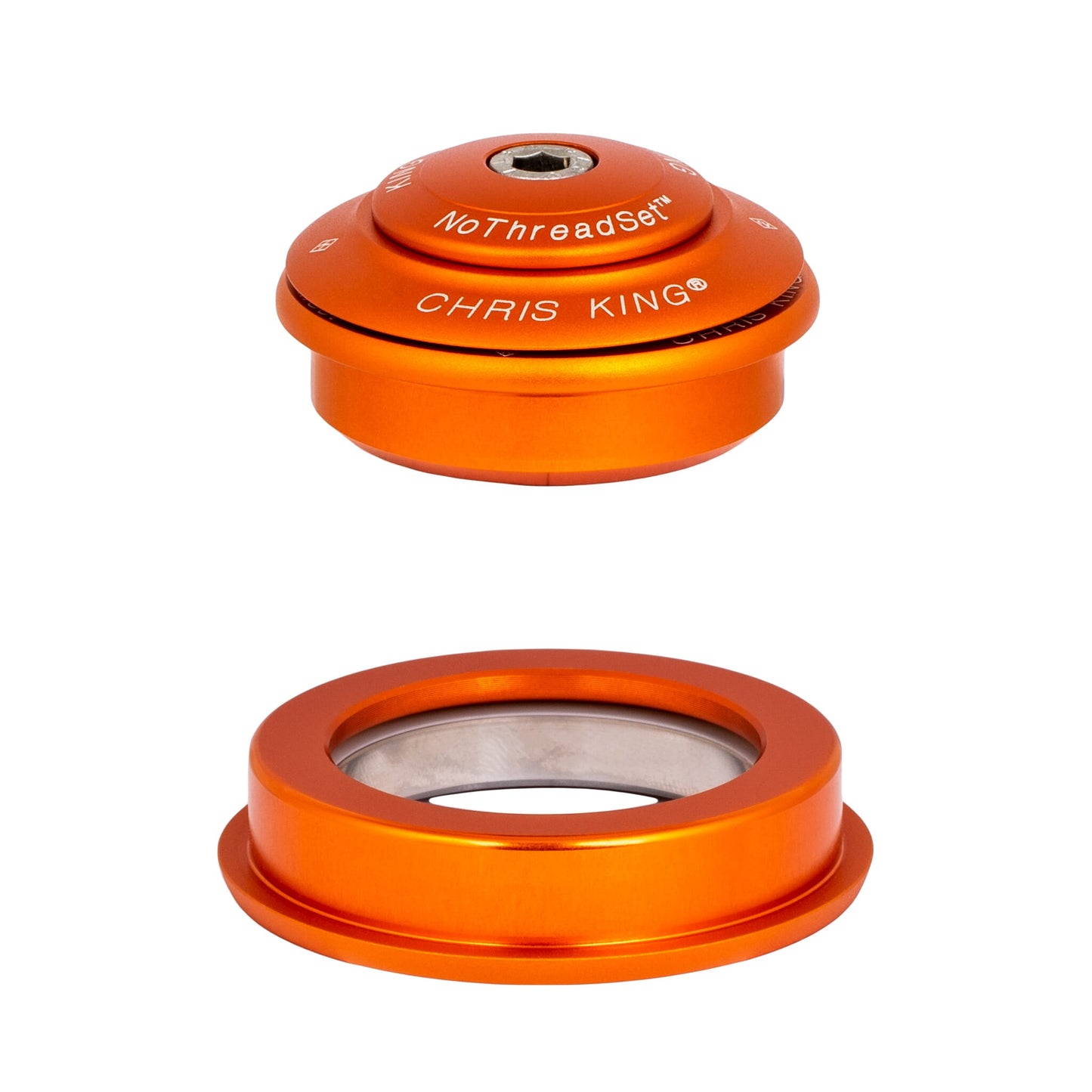 Chris King Inset 2 Headset-ZS44/28.6-ZS56/40-Matte Mango-BRINK